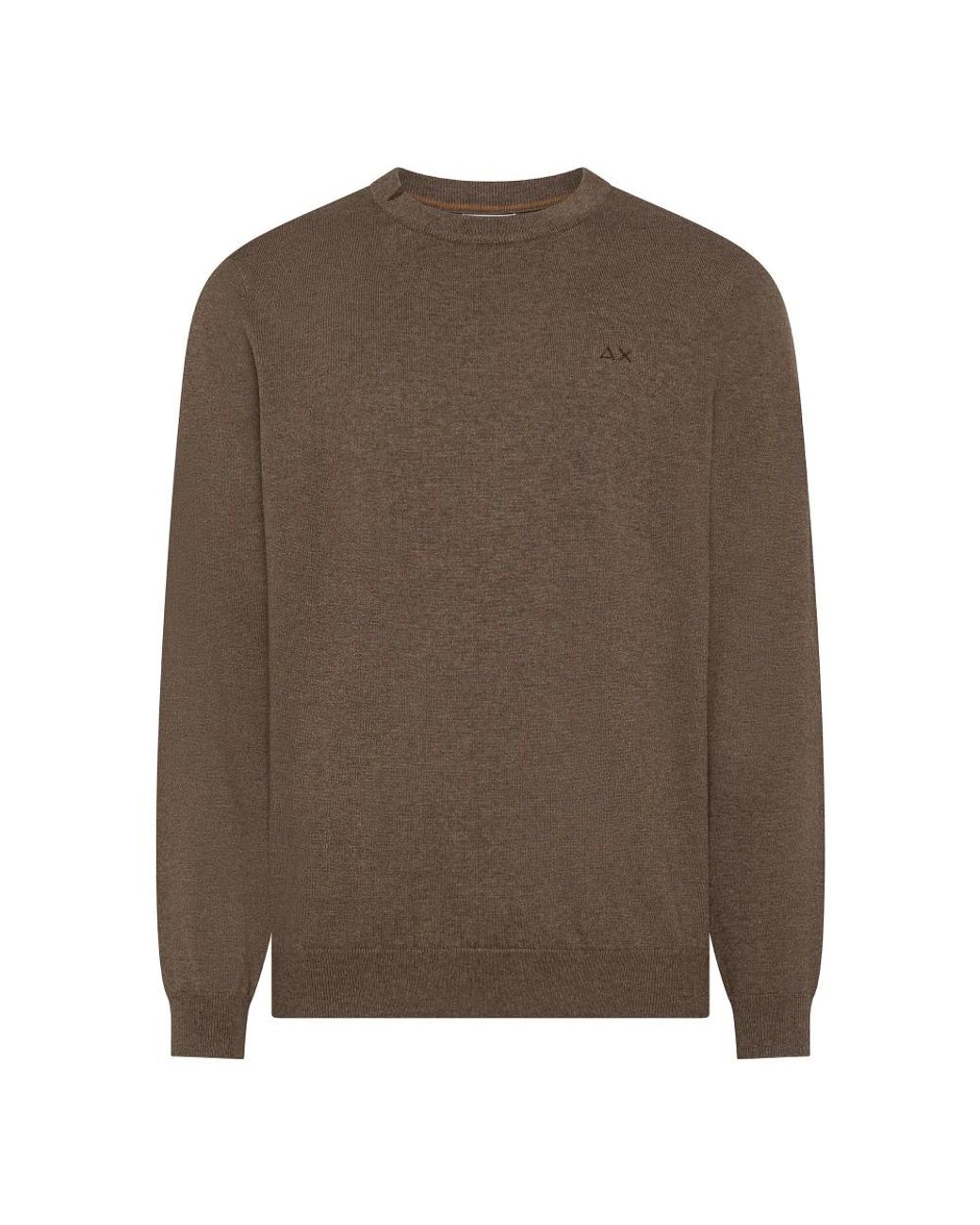 Sun 68 Brown Round-Neck Knitwear for men