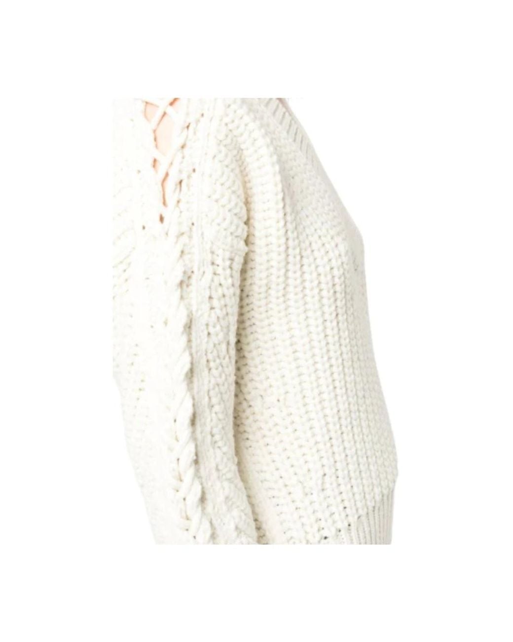IRO White V-Neck Knitwear