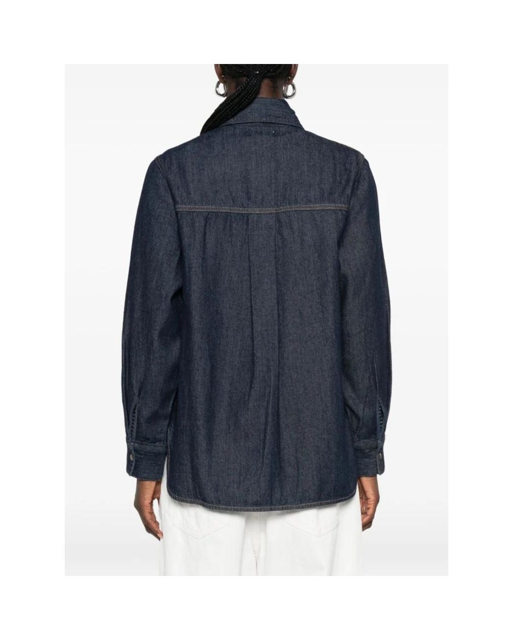 Denim Shirts Yerse de color Blue