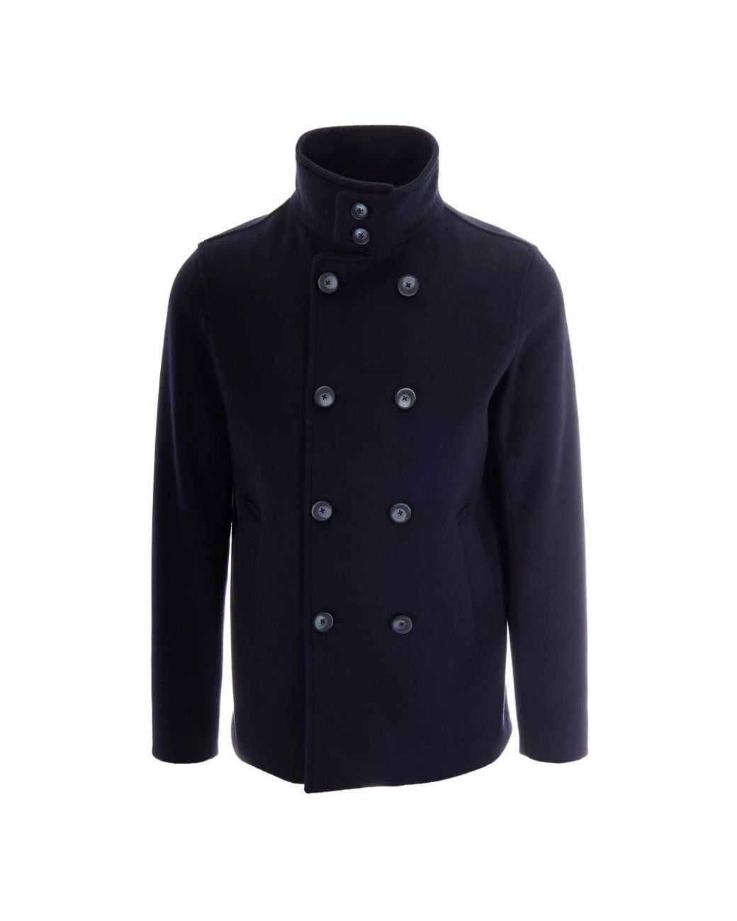 Herno Blue Double-Breasted Coats for men