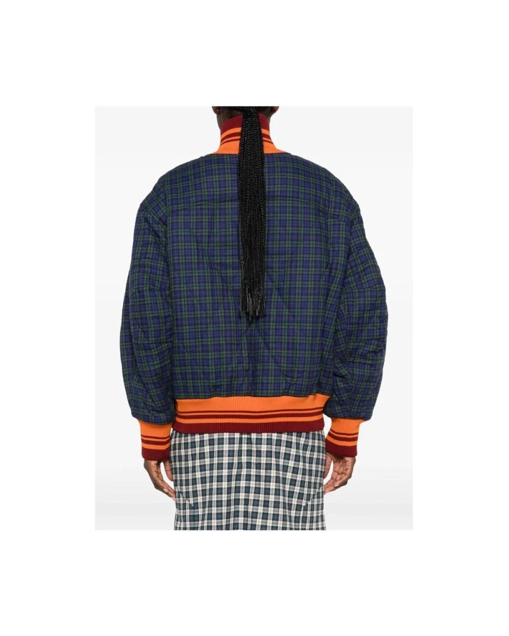Dries Van Noten Blue Bomber Jackets