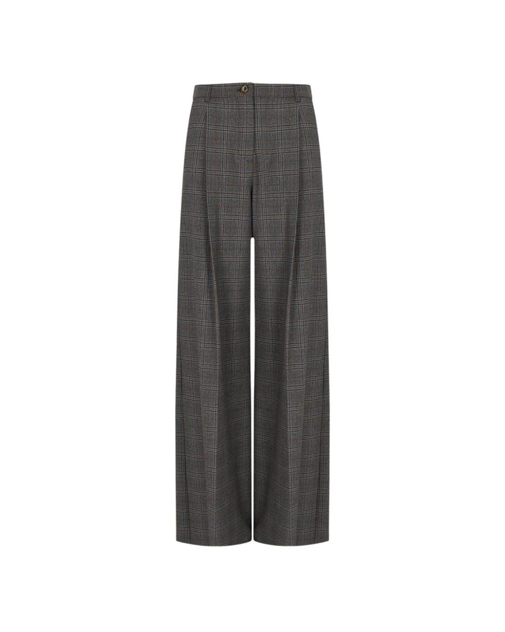 Marella Gray Wide Trousers