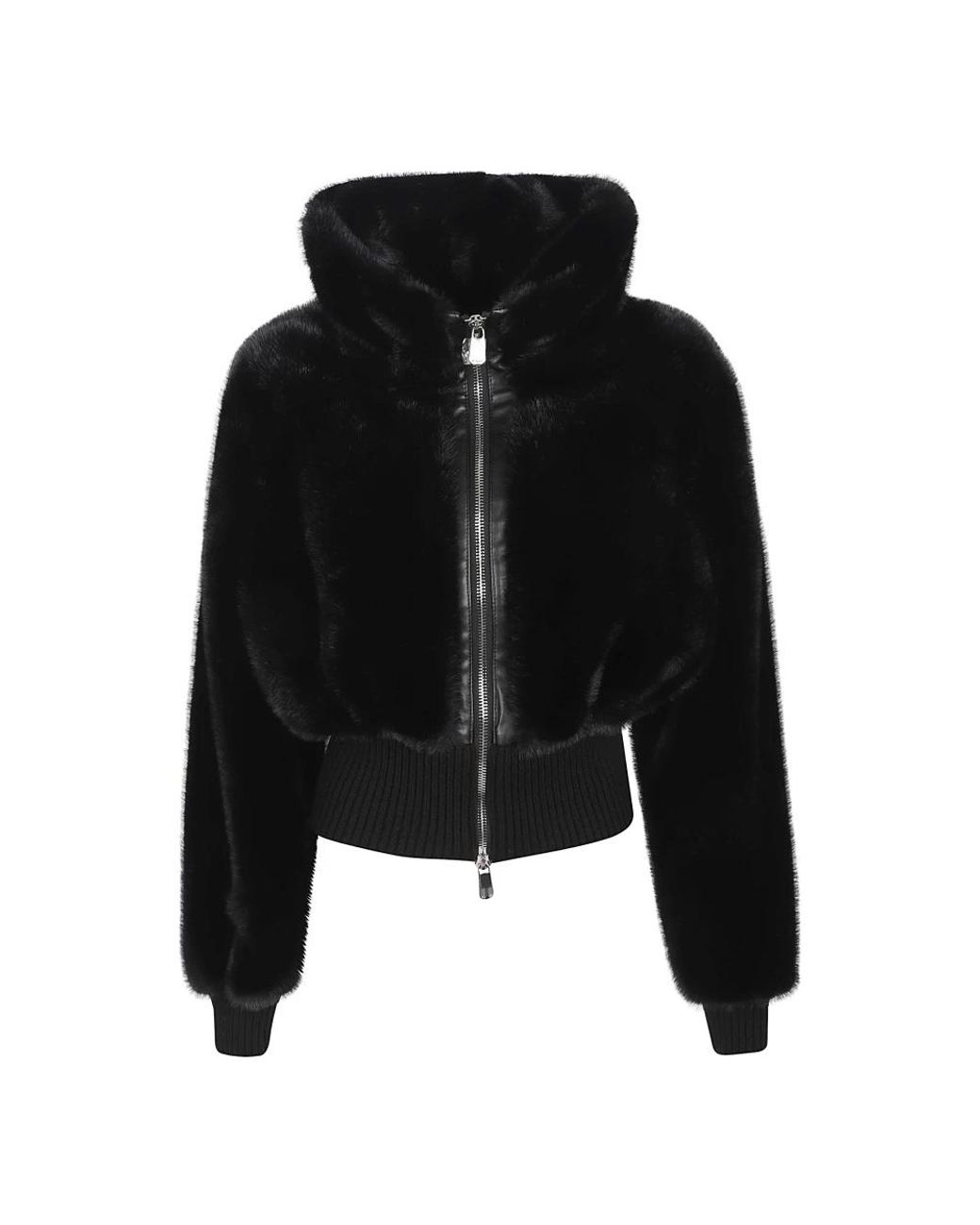Pinko Black Faux Fur & Shearling Jackets