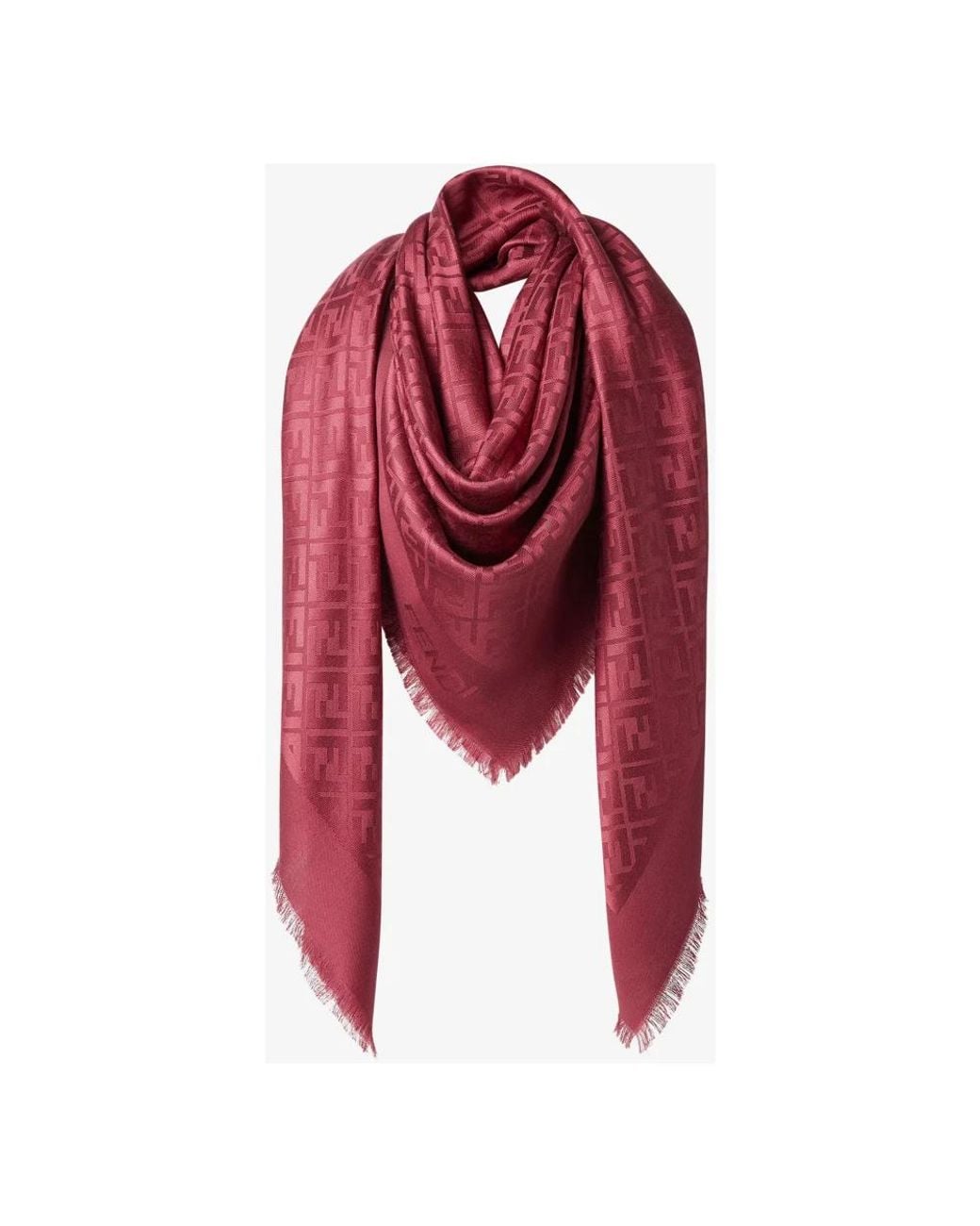 Fendi Red Winter Scarves