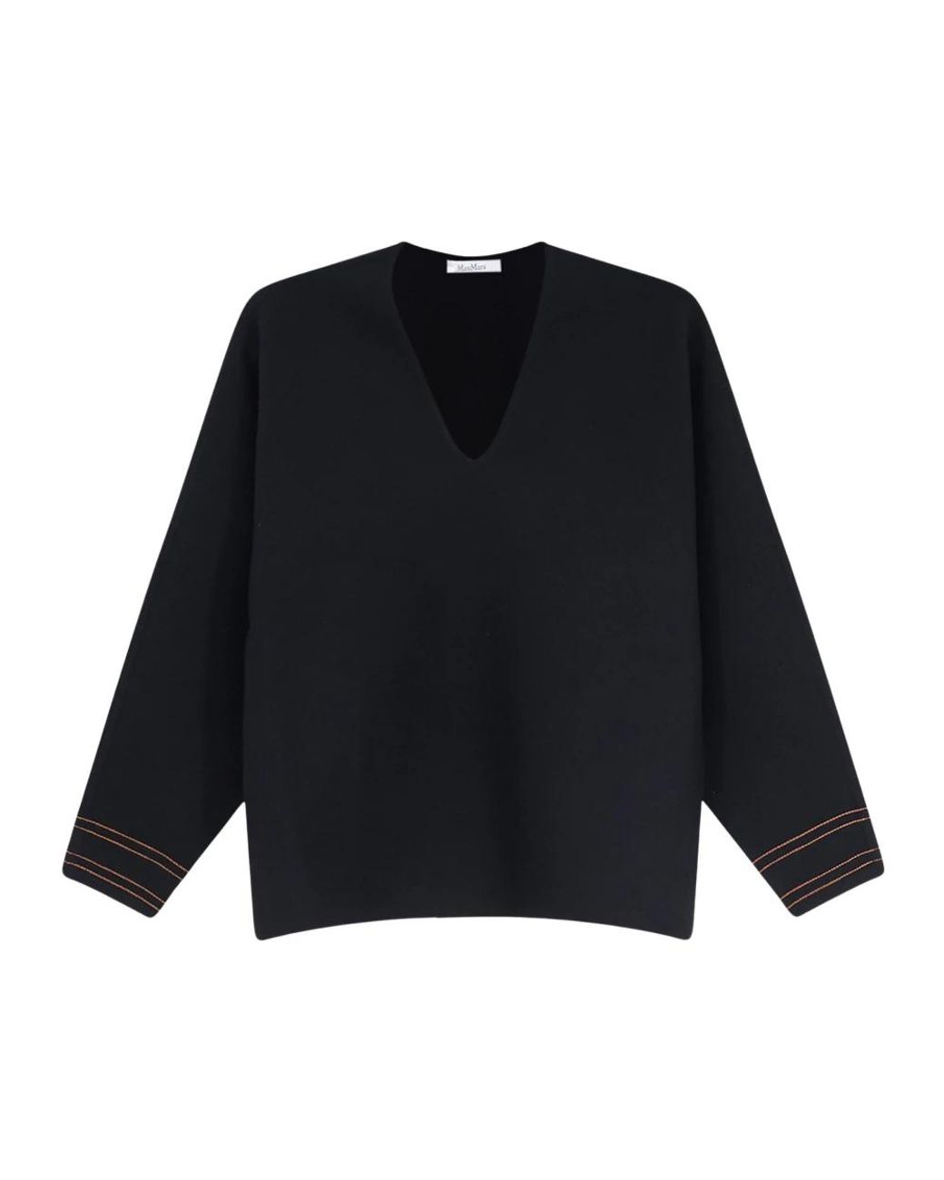 Max Mara Blue V-Neck Knitwear