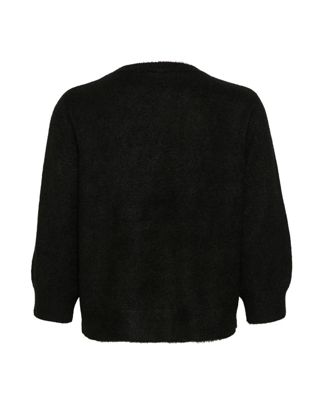 Kaffe Black Schwarzer Deep Cc Pullover Sweater
