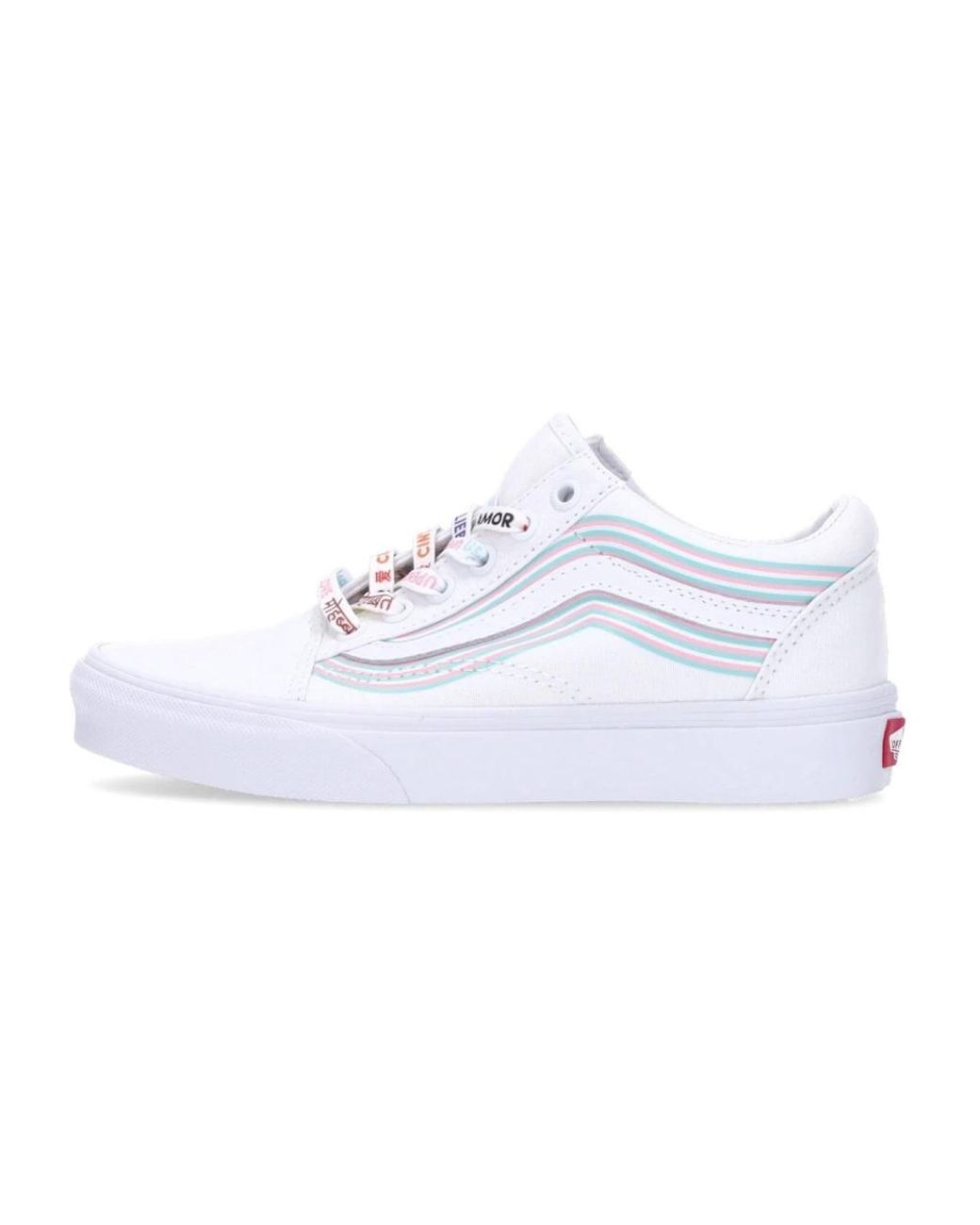 Vans Old Skool Lage Herenschoen (Pride) Wit/True in het White voor heren