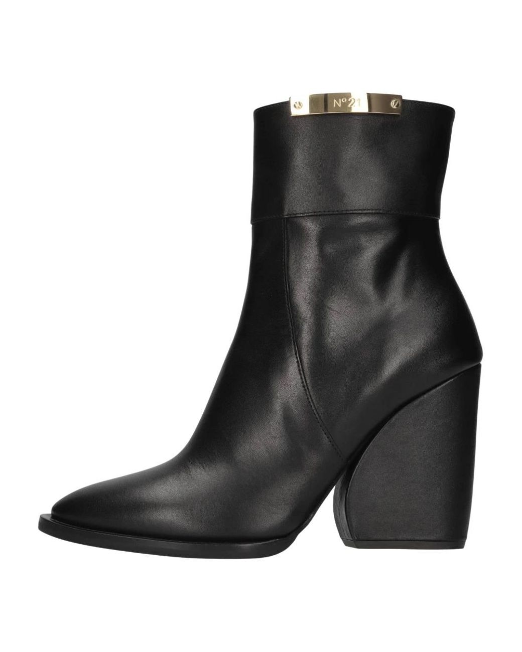 N°21 Black Ledermokassins