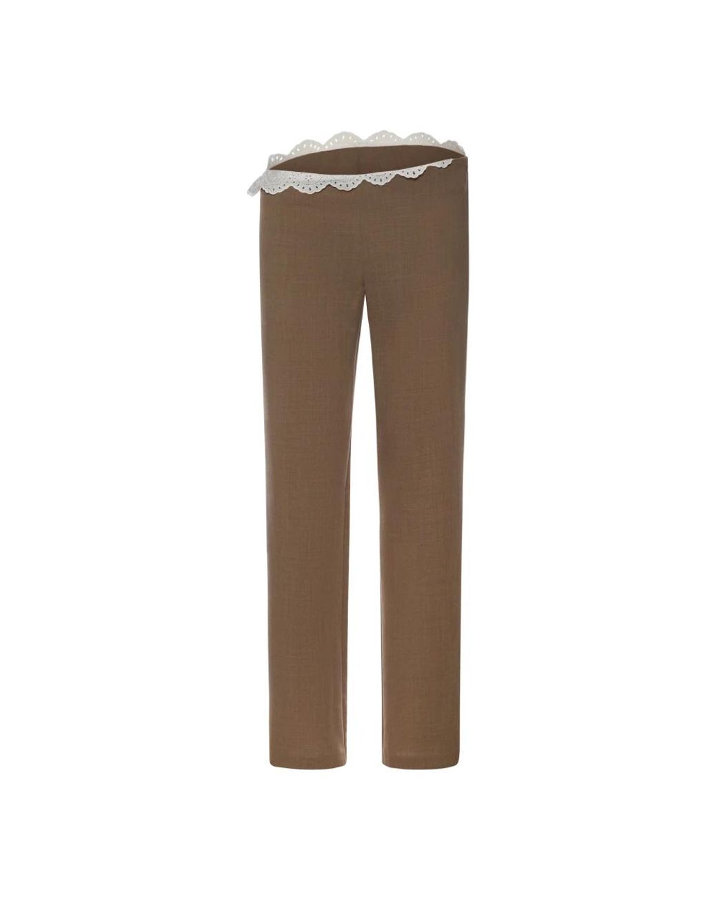 Magda Butrym Gray Straight Trousers