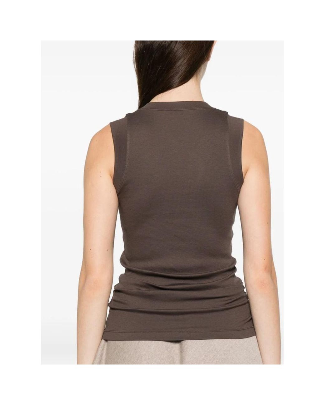 Brunello Cucinelli Brown Sleeveless Tops