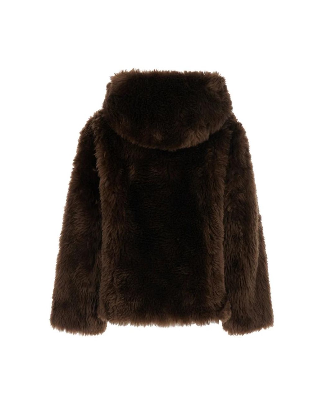P.A.R.O.S.H. Black Faux Fur & Shearling Jackets