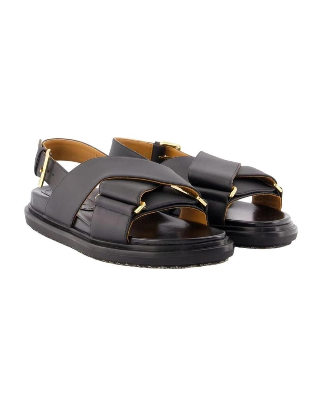 Marni Blue Flat Sandals