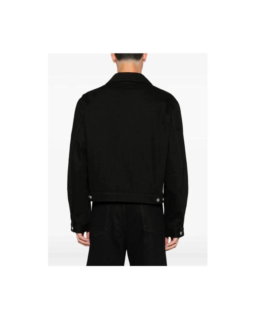 Lemaire Black Leather Jackets for men