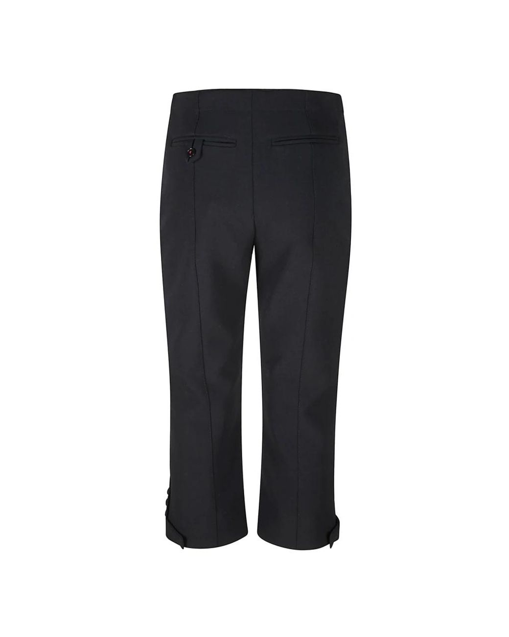 Victoria Beckham Blue Cropped Trousers