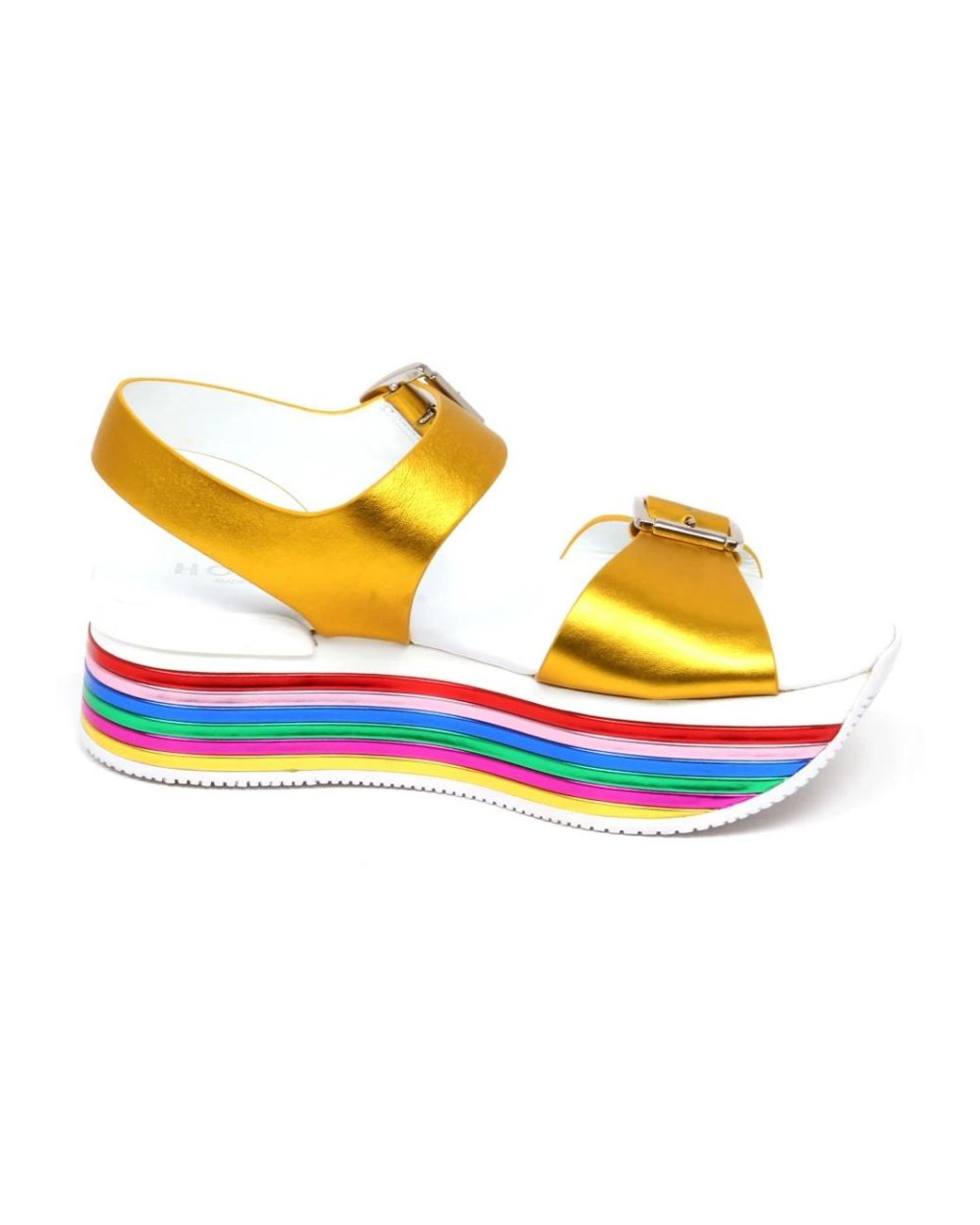 Hogan Blue Flat Sandals