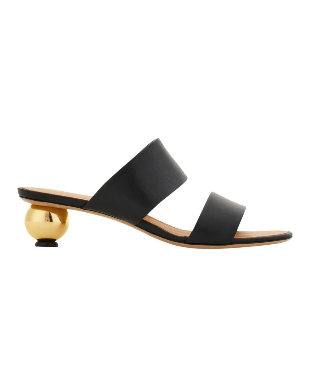 Ferragamo Black Heeled Mules