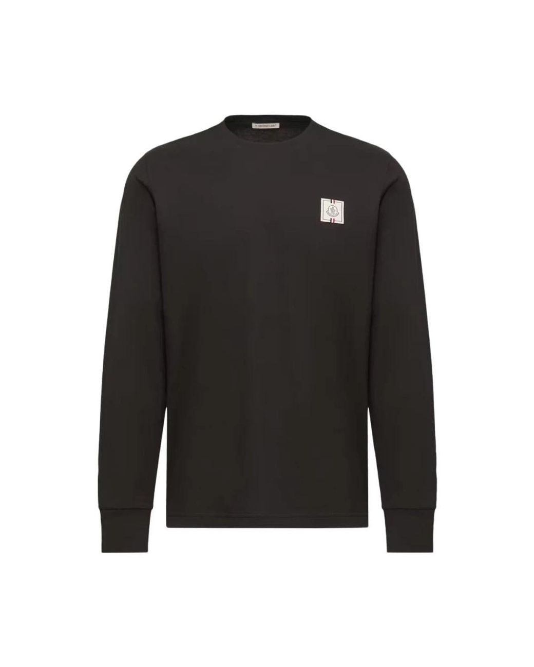 Moncler Black Long Sleeve T-Shirts for men