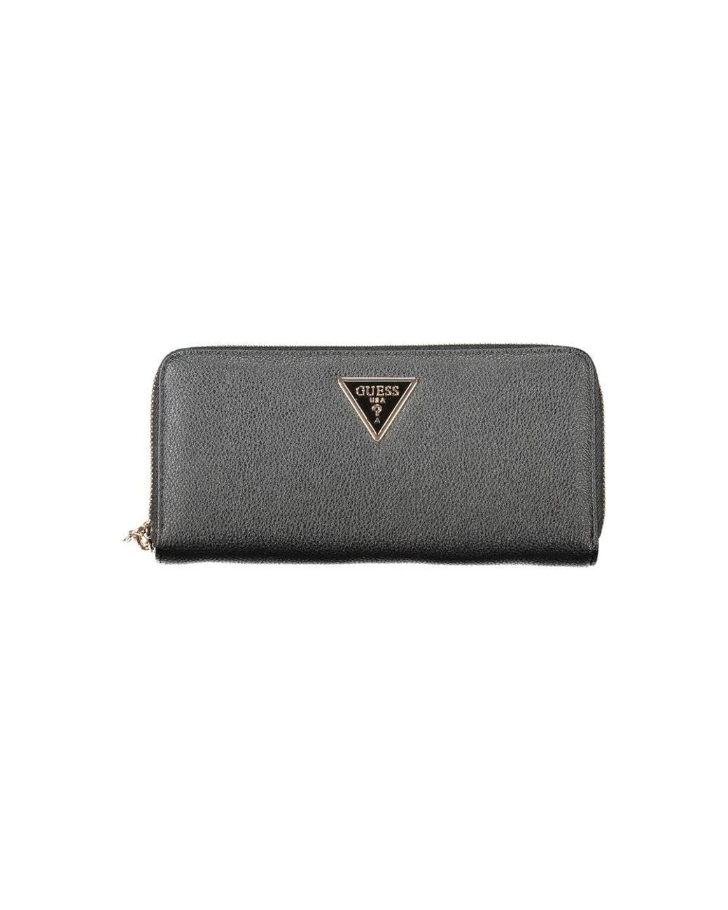 Guess Accessoires ,Zwart ,Zwarte Portemonnee Gemaakt Van Polyethyleen in het Gray