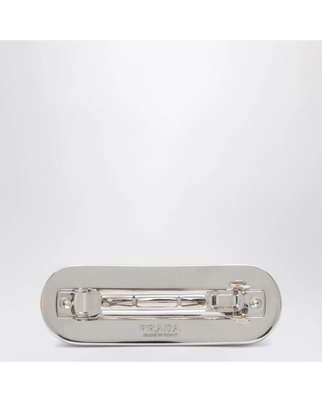 Prada Black Metal Hair Clip