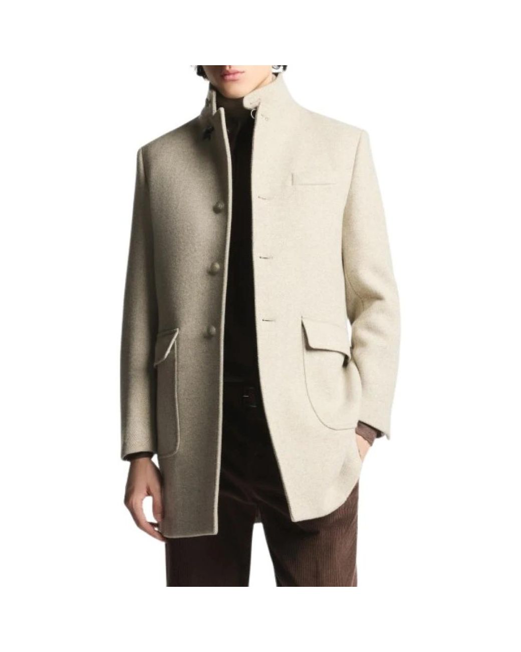 Fay Natural Single-Breasted Coats for men