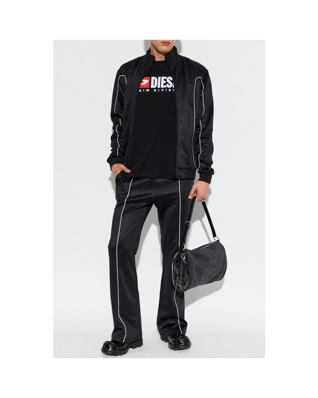 DIESEL Black Zip-Throughs for men