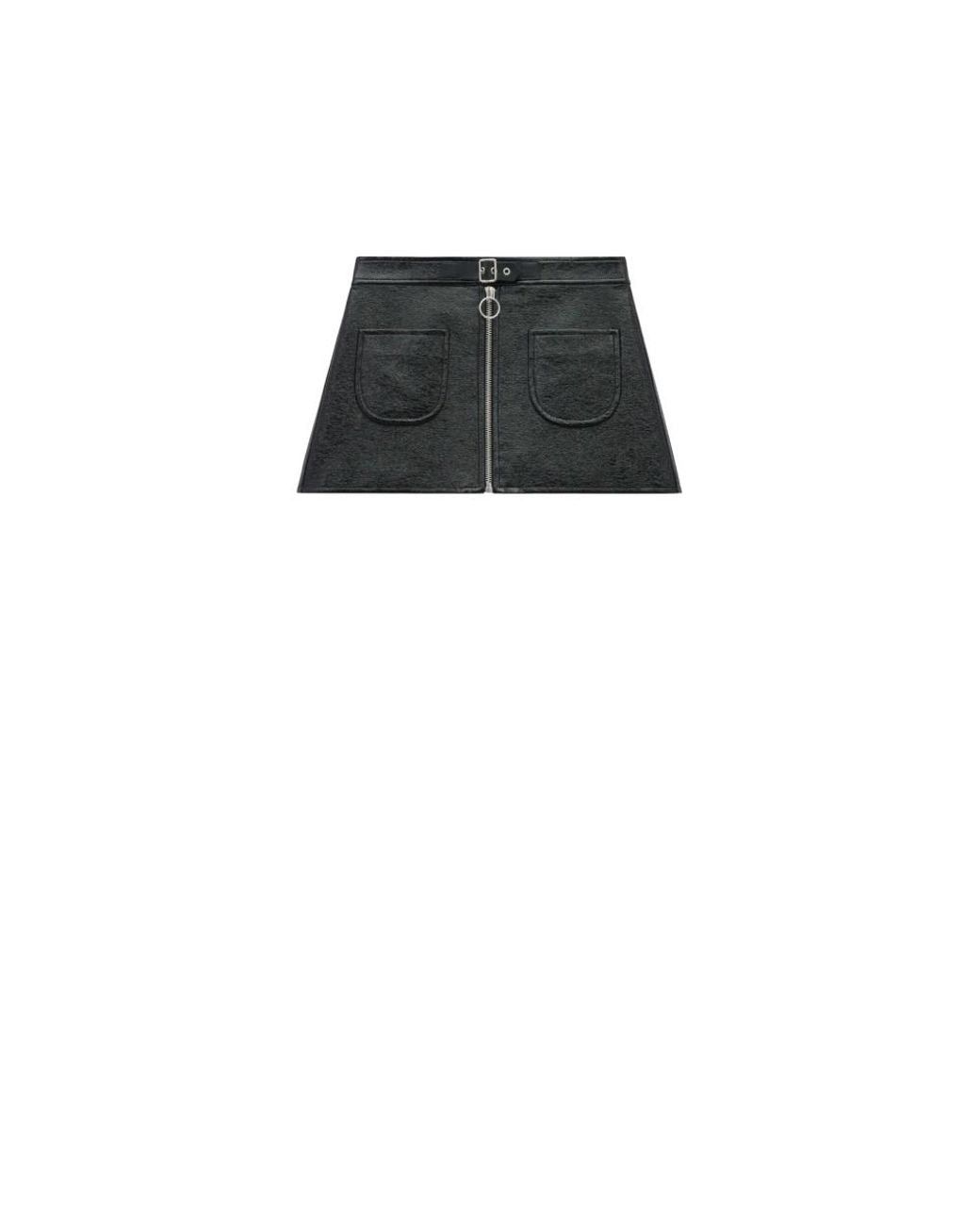 Courreges Black Short Skirts