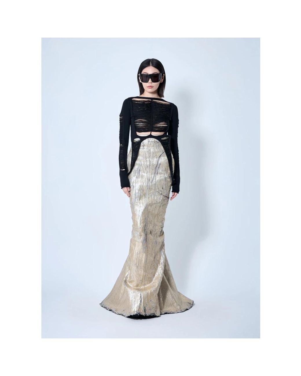 Rick Owens Black Maxi Skirts