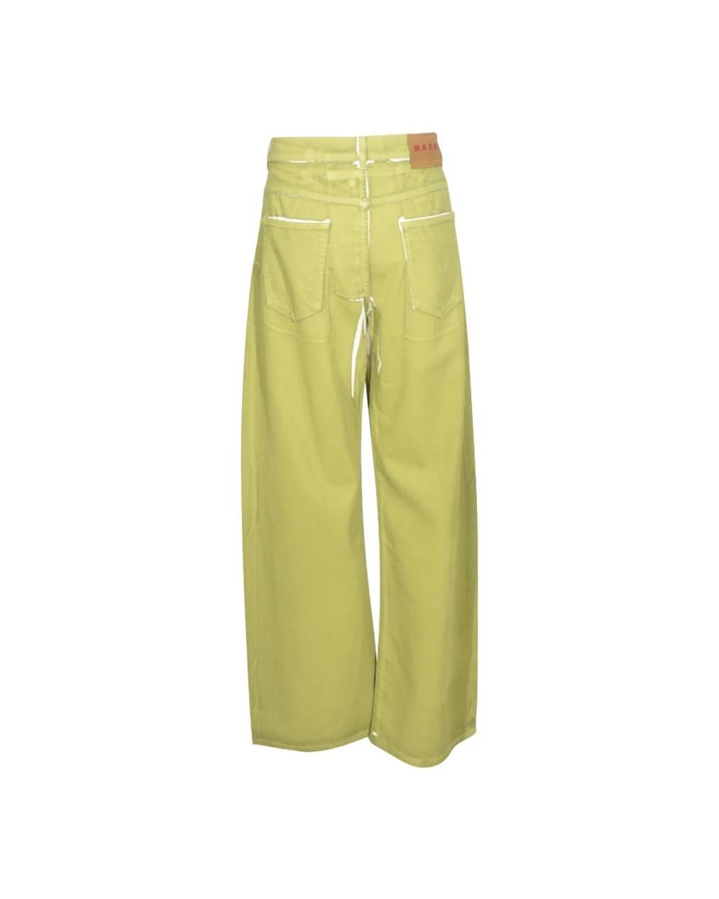 Marni Yellow Wide Jeans for men