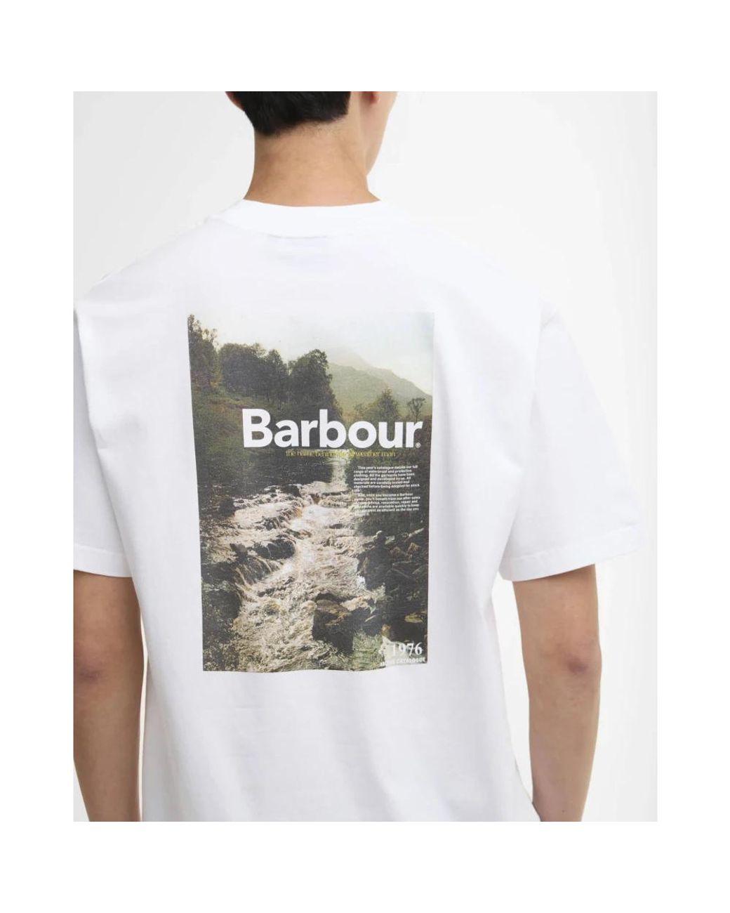 Barbour White T-Shirts for men