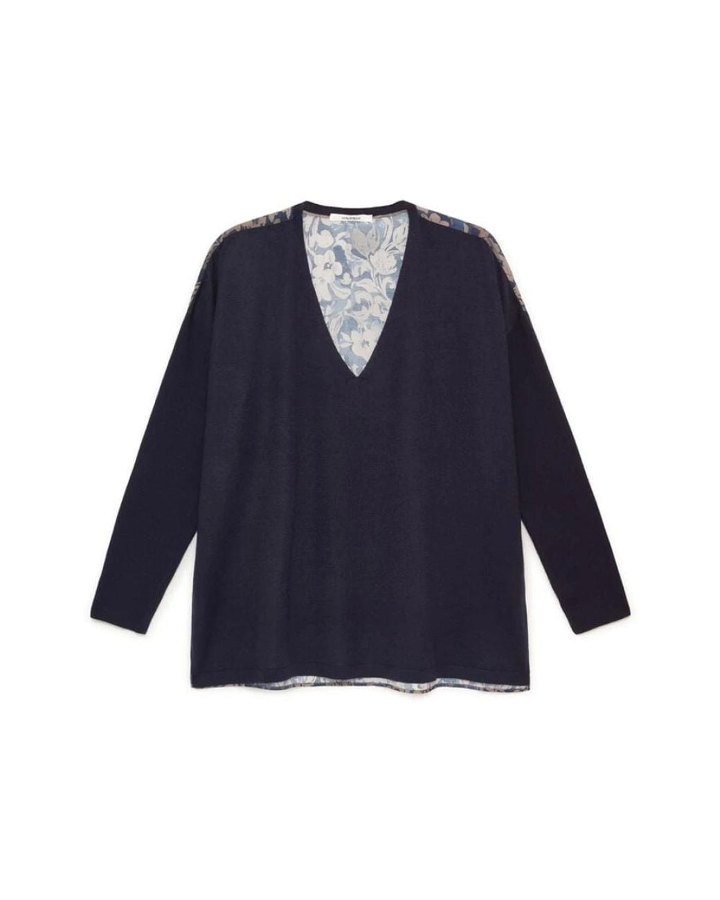 Maliparmi Blue V-Neck Knitwear
