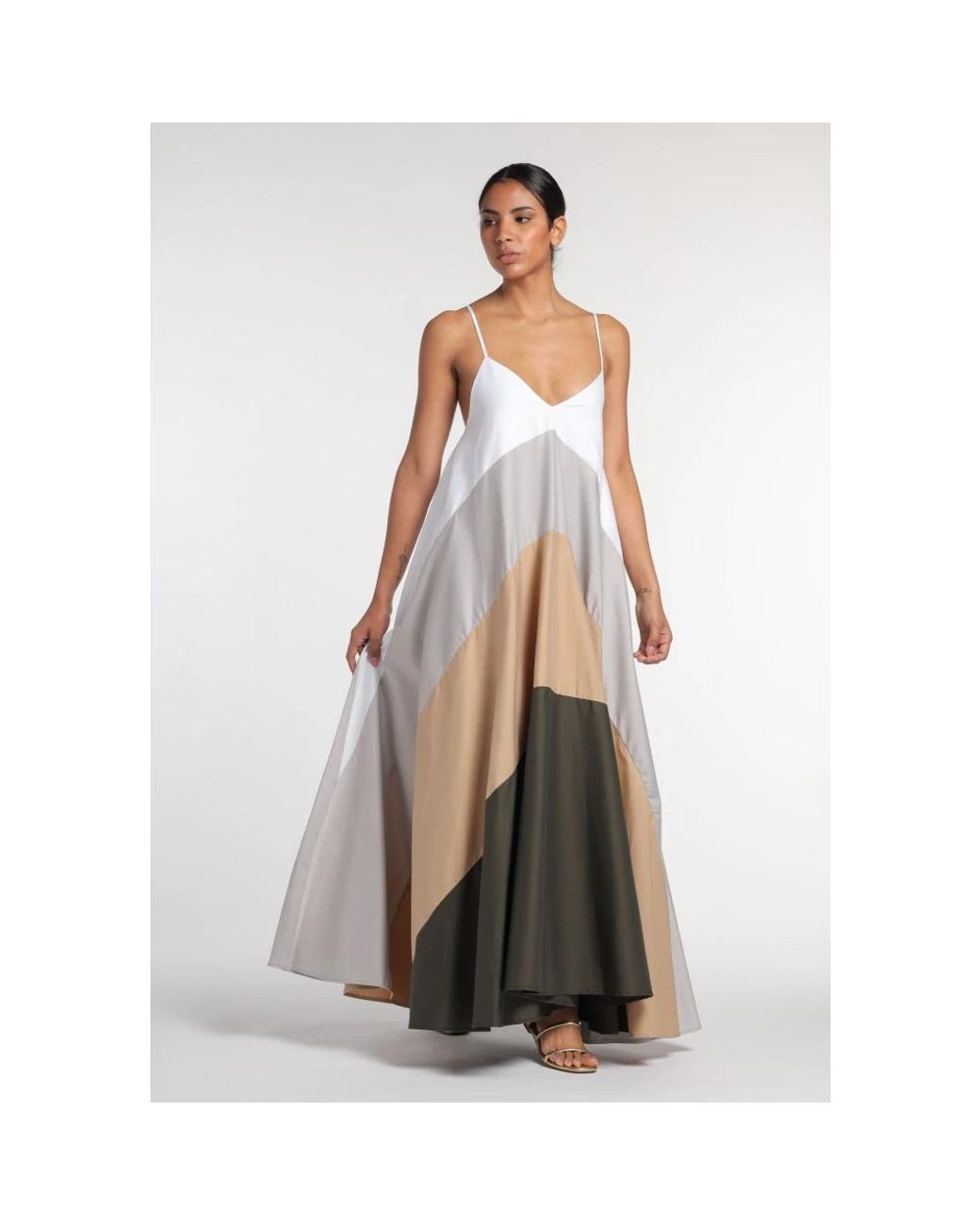 Maxi Dresses Semicouture de color Brown
