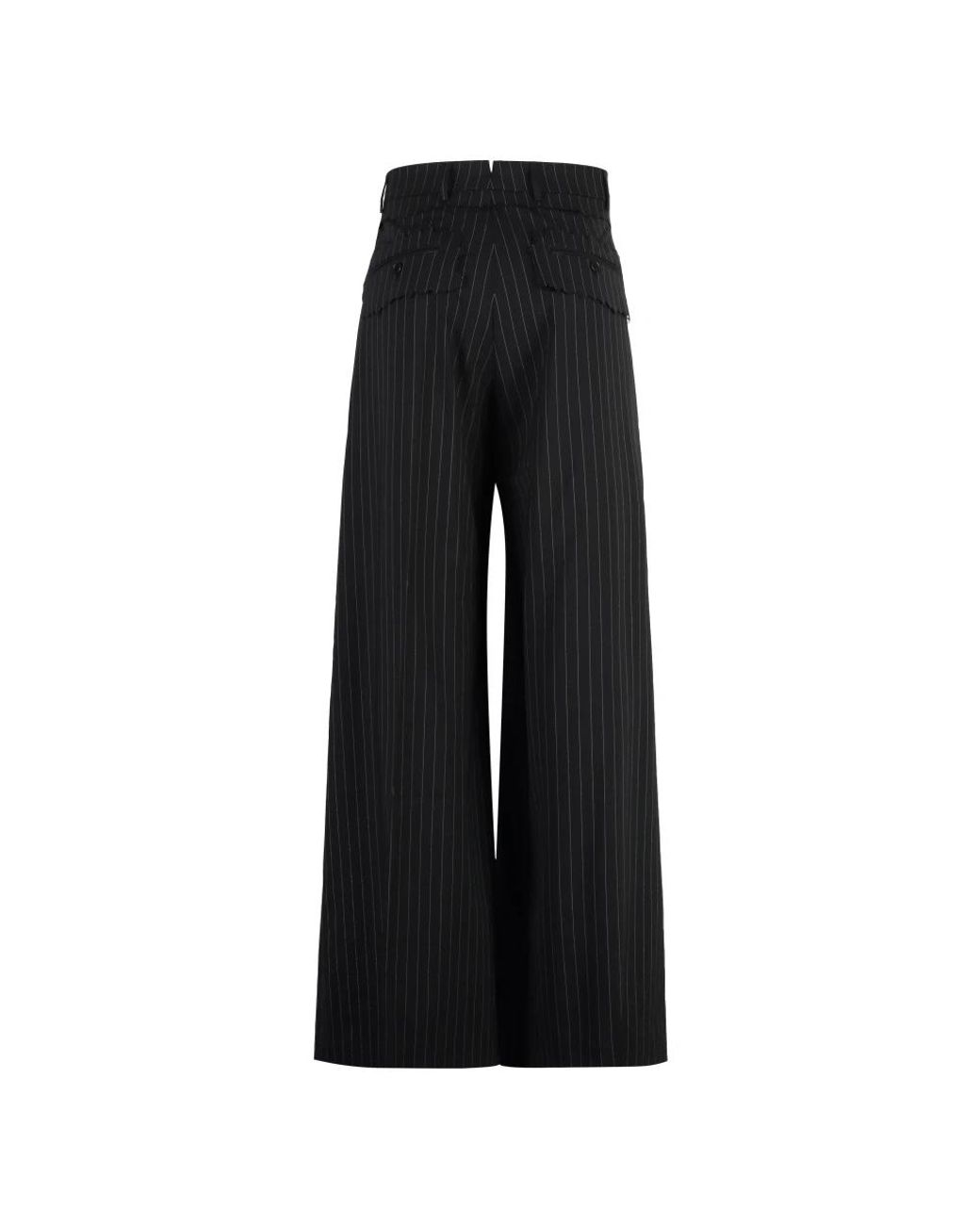 Vetements Pinstriped wool trousers in Black für Herren