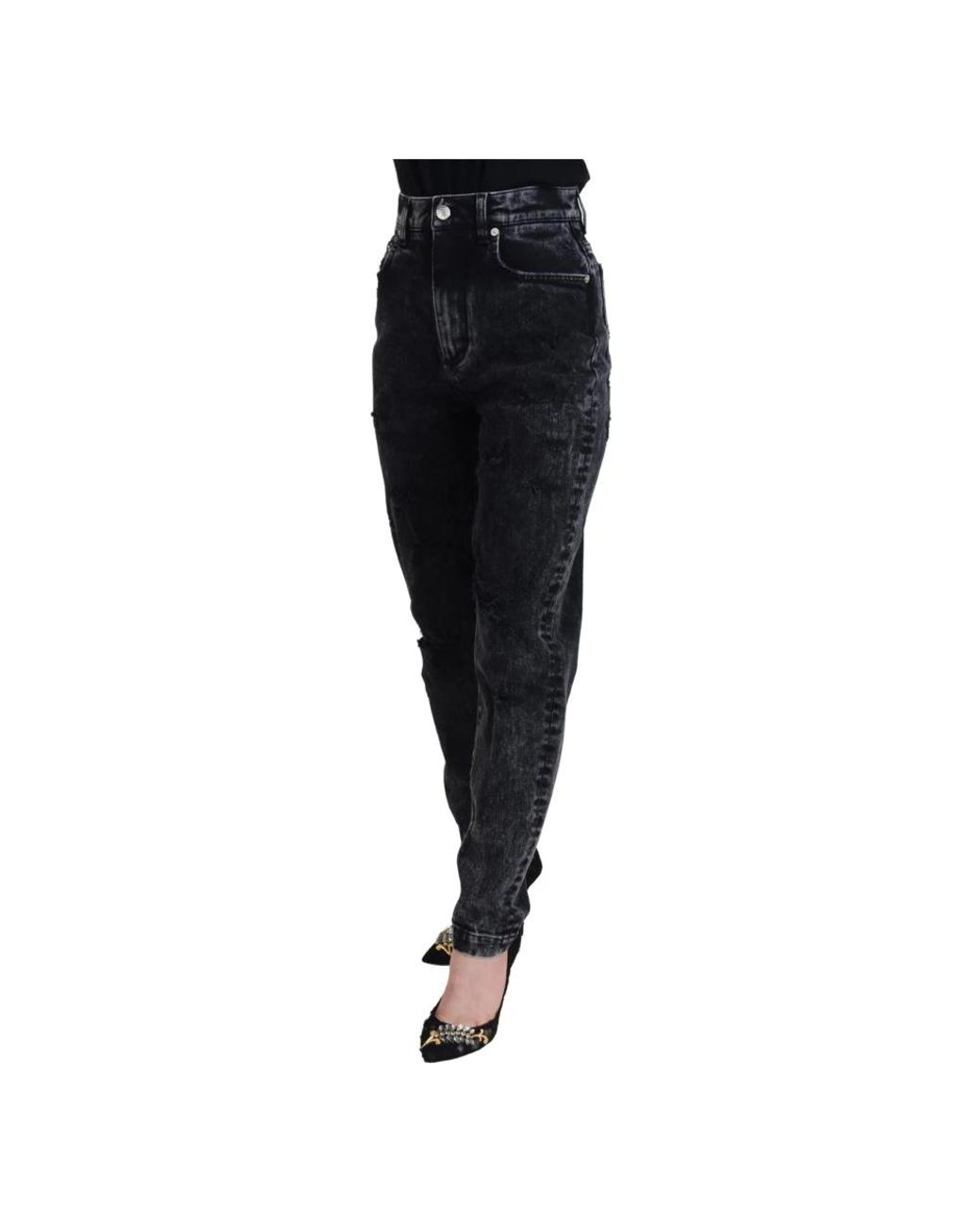 Dolce & Gabbana Blue Loose Fit Jeans