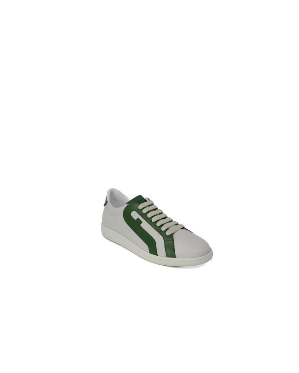 Furla Green Low Top Leather Sneakers