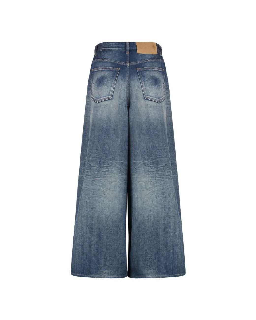 MM6 by Maison Margiela Blue Wide Jeans