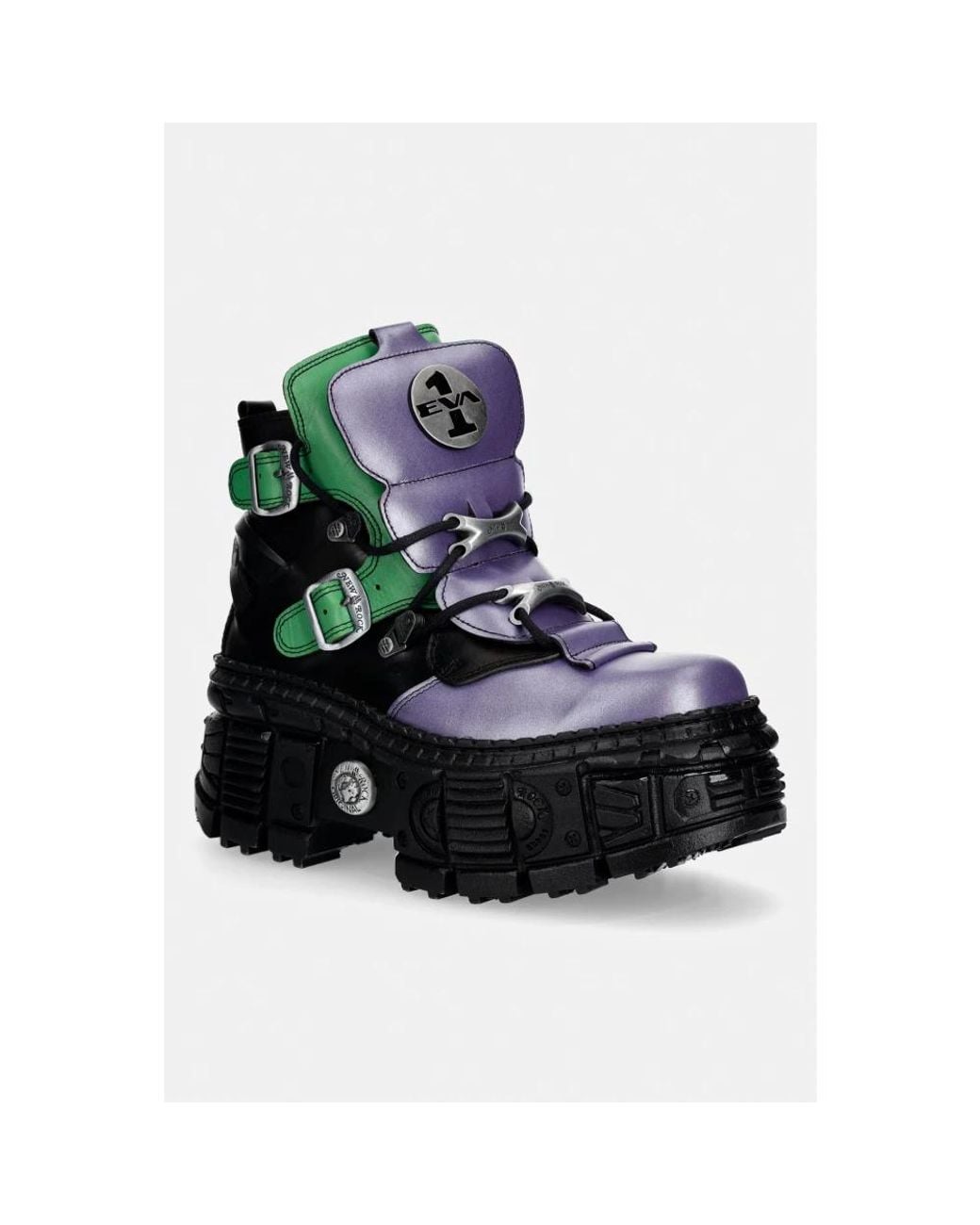 New Rock Green Wall Platform Schuh