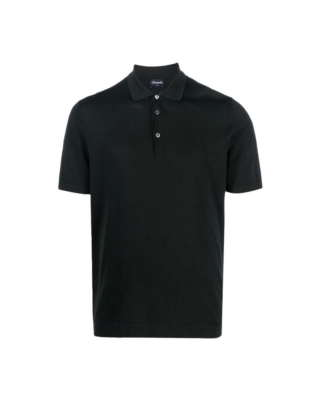 Drumohr Black Polo Shirts for men