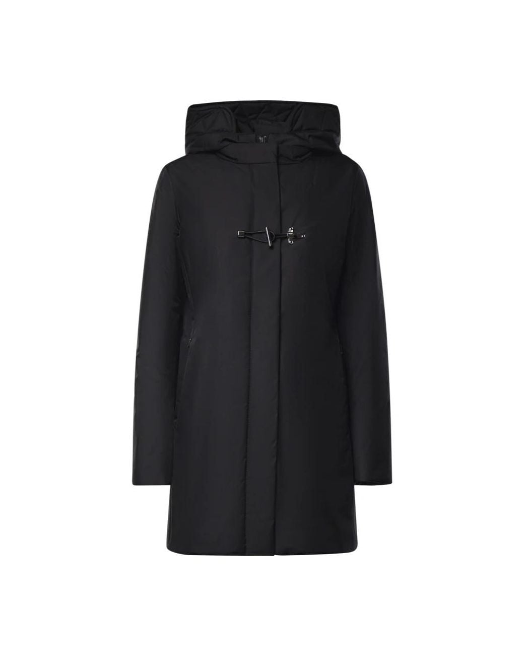 Fay Midi Parka Jas in het Black