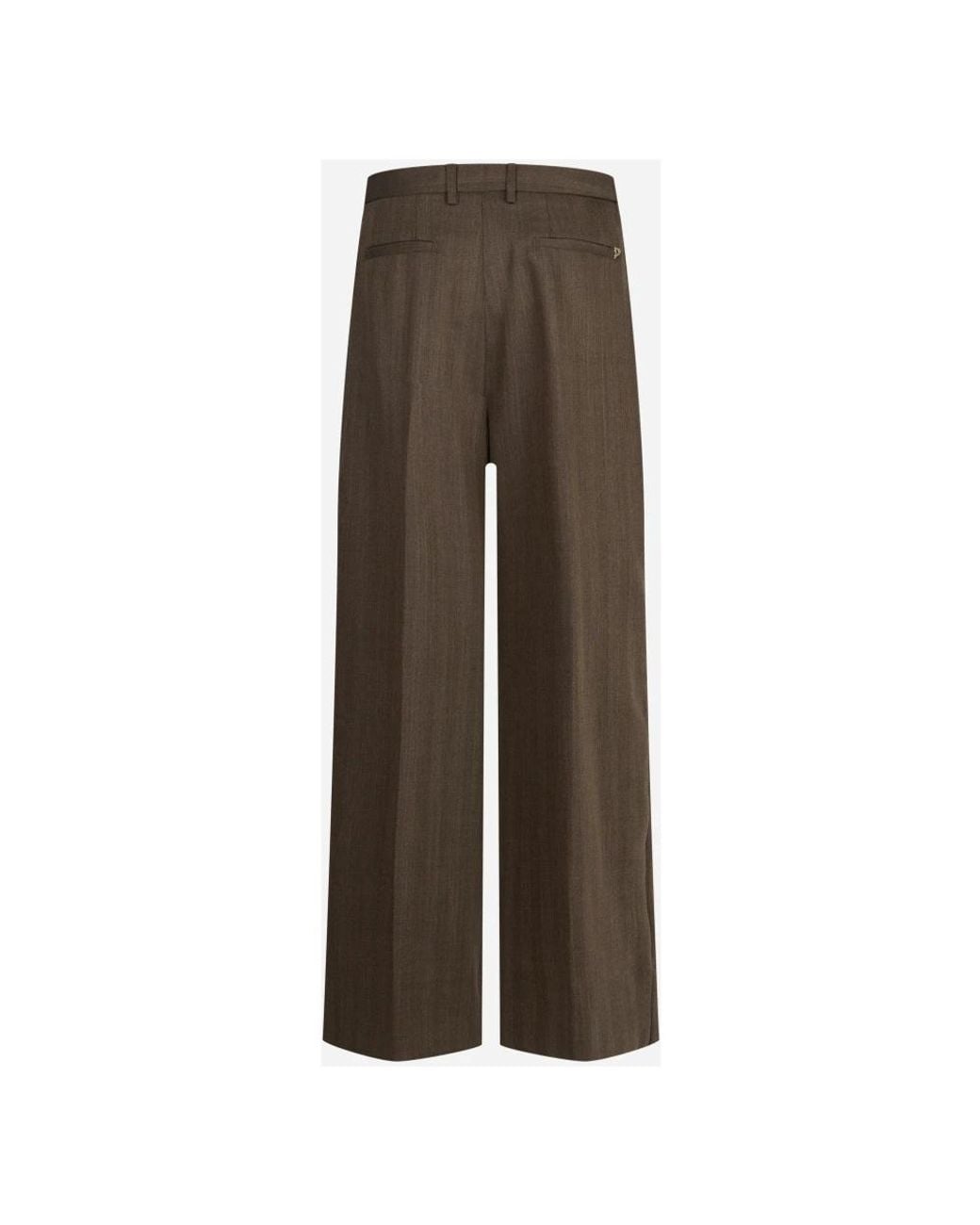 Dondup Brown Wide Trousers