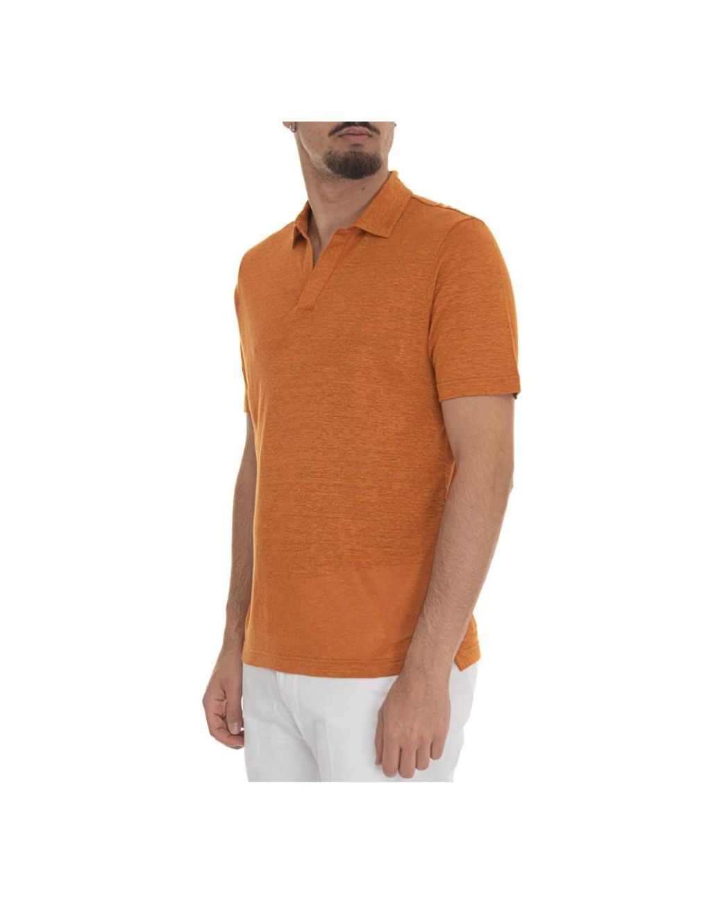 Gran Sasso Brown Polo Shirts for men
