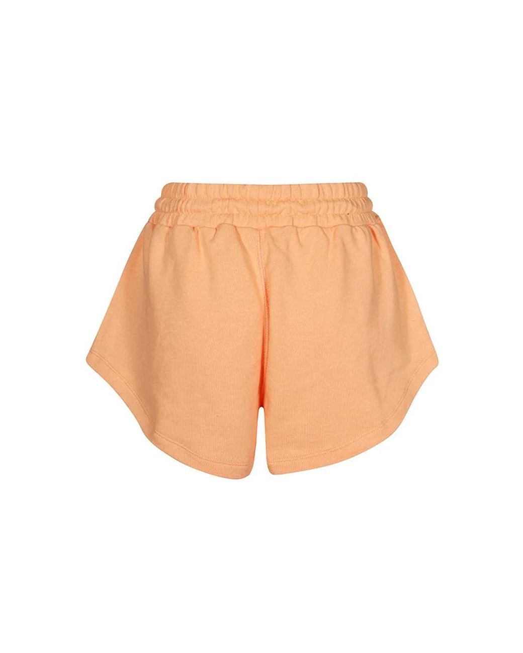 MSGM Orange Baumwoll-Shorts Mit Elastischem Bund