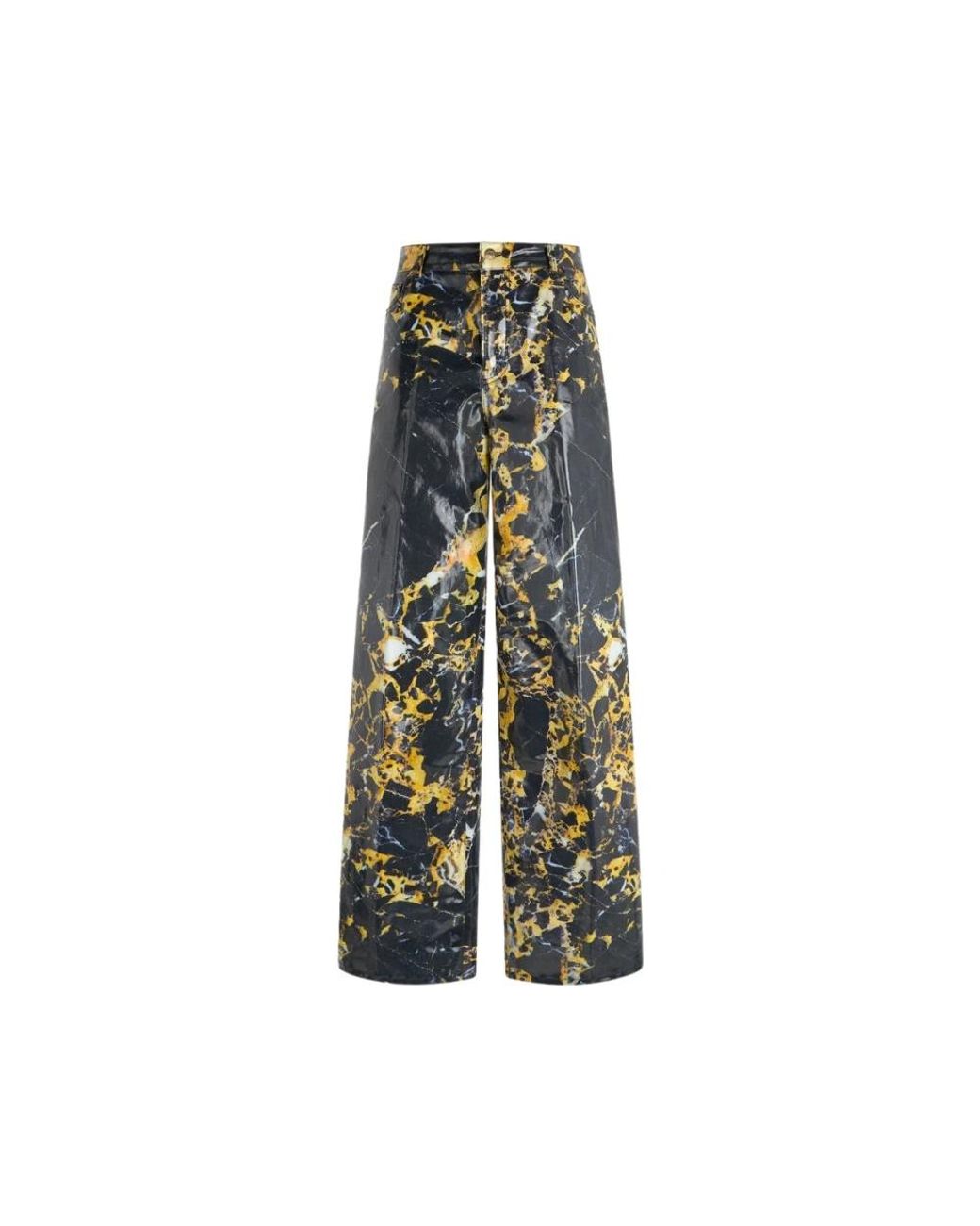 Roberto Cavalli Green Wide Trousers
