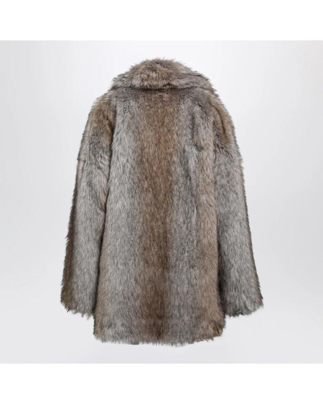 BB COUTURE Gray Faux Fur & Shearling Jackets