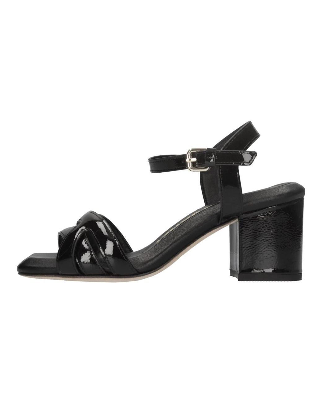 Janet & Janet Black High Heel Sandals