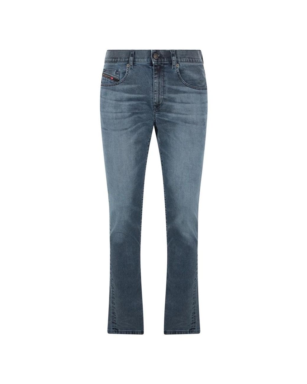 DIESEL Blue Straight Jeans for men