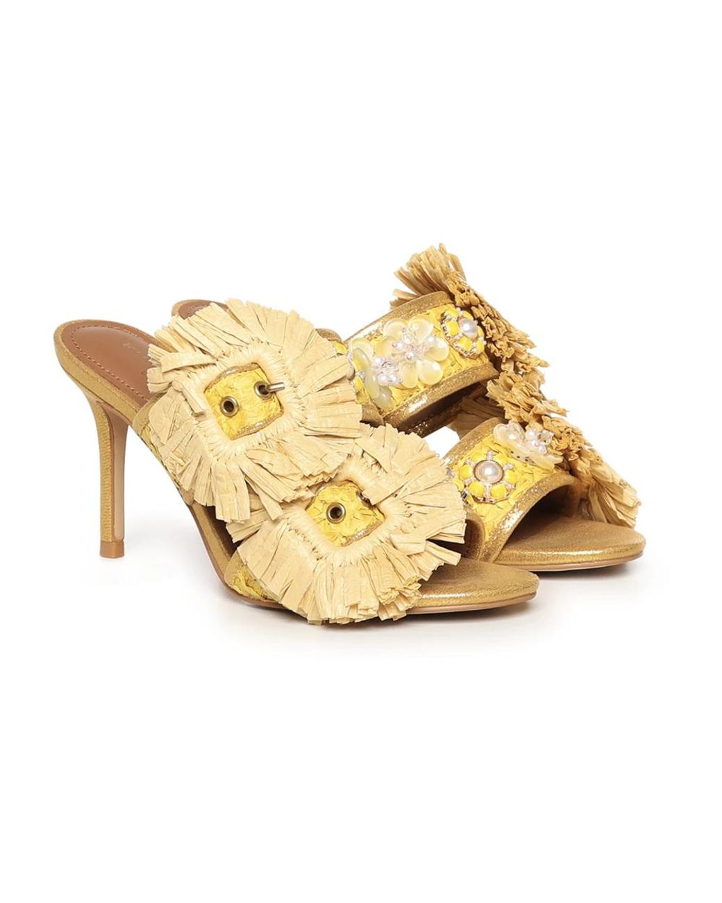 Kurt Geiger Metallic Heeled Mules