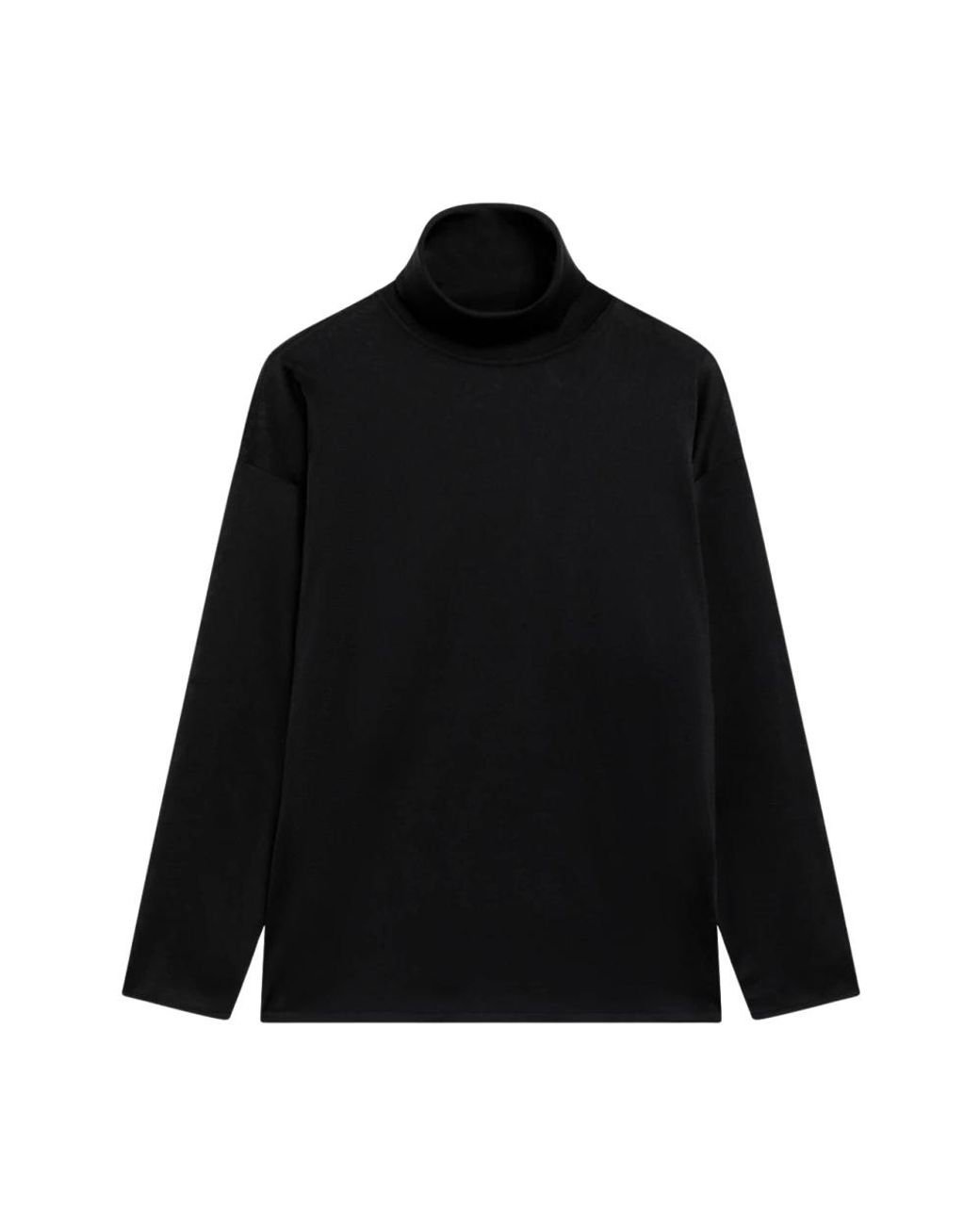 Gucci Black Extrafeiner Seidenpullover