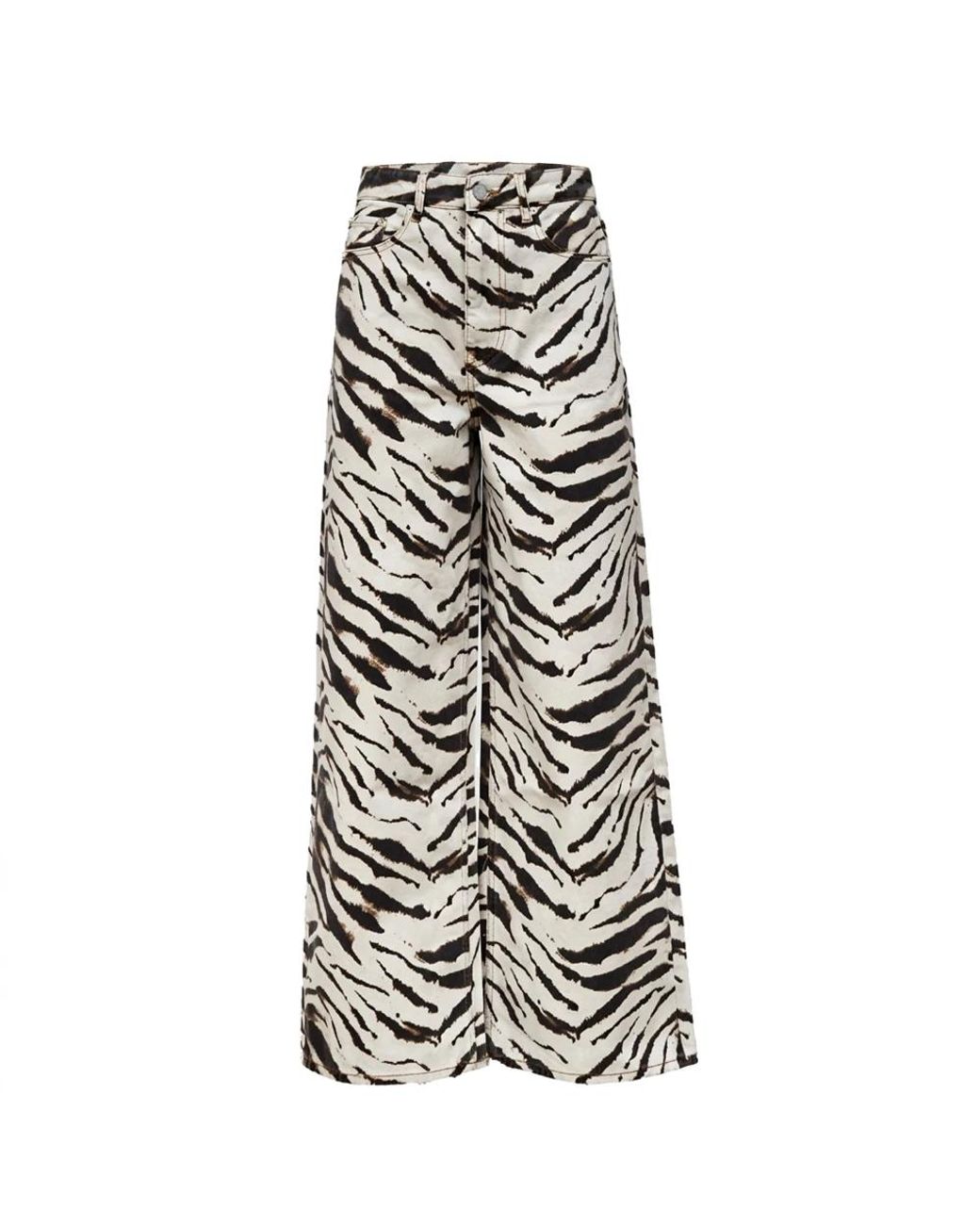 Ganni Wijde Broek in het Gray
