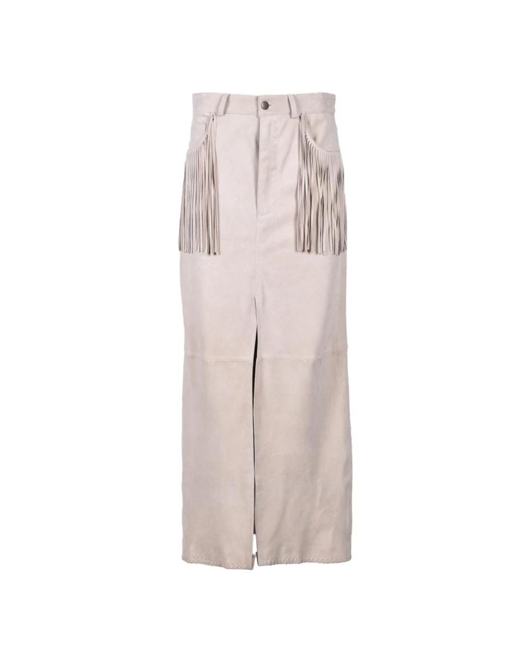 Wild Cashmere Natural Midi Skirts