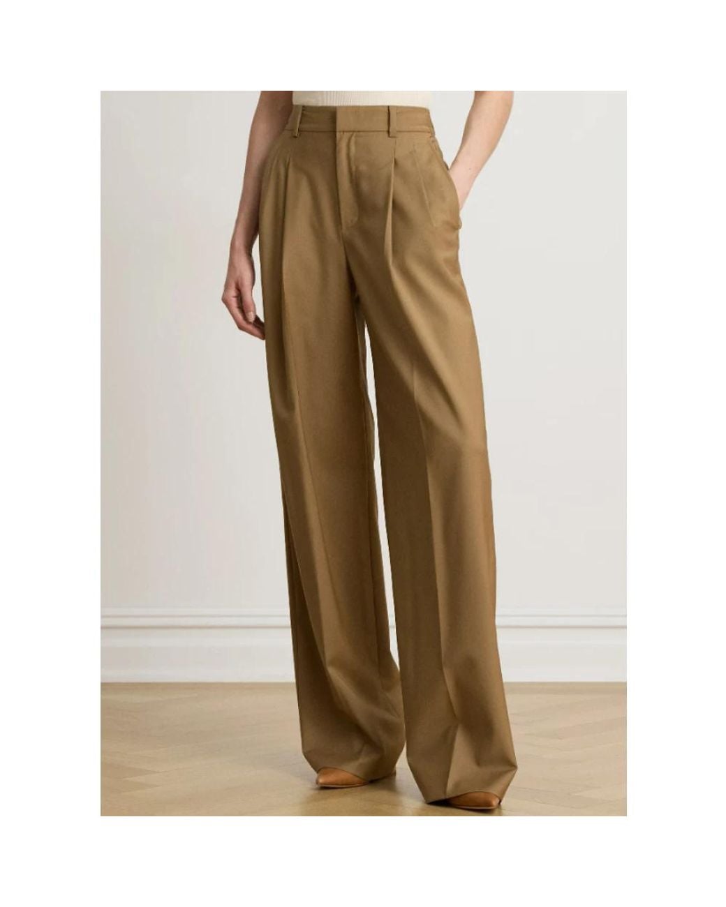 Ralph Lauren Natural Wide Trousers